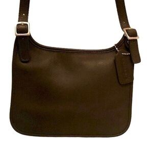 Coach vintage dark brown hippie bag nickel 9142